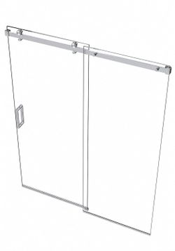 Shower Door.                                     Bathroom vanity