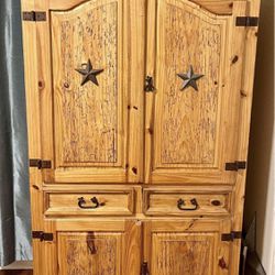 Texas Style Wood Cabinet