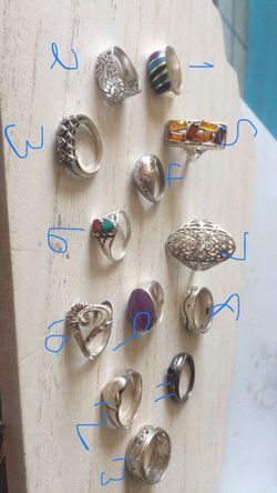 Sterling rings —-pm for price and size
