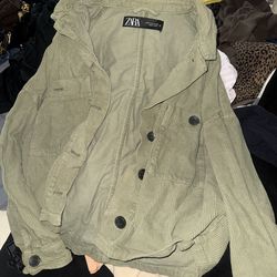 Women Zara corduroy jacket size M
