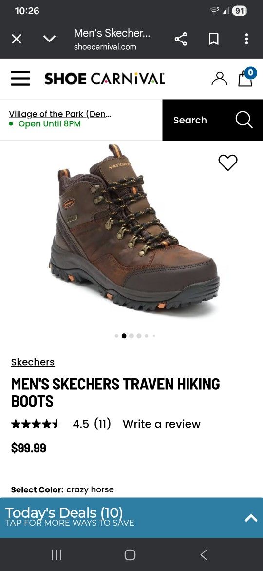 Men's Sketchers Hiking Boots