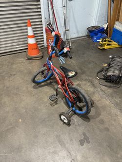 Kids Spiders Man Bike  