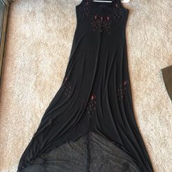 Black Party Dress with Shiny Beads