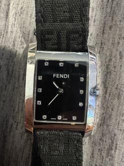 Fendi Men’s Watch With Diamond Markers