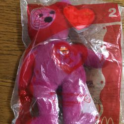 Ty Beanie Babie Burger The Bear Year 2004.  McDonald’s 25th Years Of Happiness .  Brand New Never Opened 