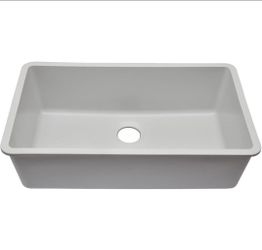 Elkay Quartz Classic White Single Bowl Undermount Sink