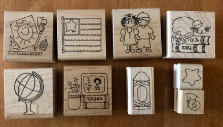 Set of stamps / Ink Stamps / Inkpad not included