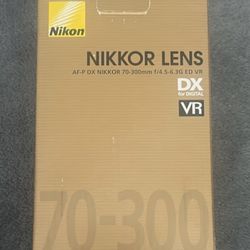 📸 Nikon AF-P DX NIKKOR 70-300mm f/4.5-6.3G ED VR Lens (Brand New, Unused)