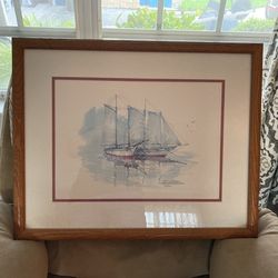 Sailboat Print Numbered