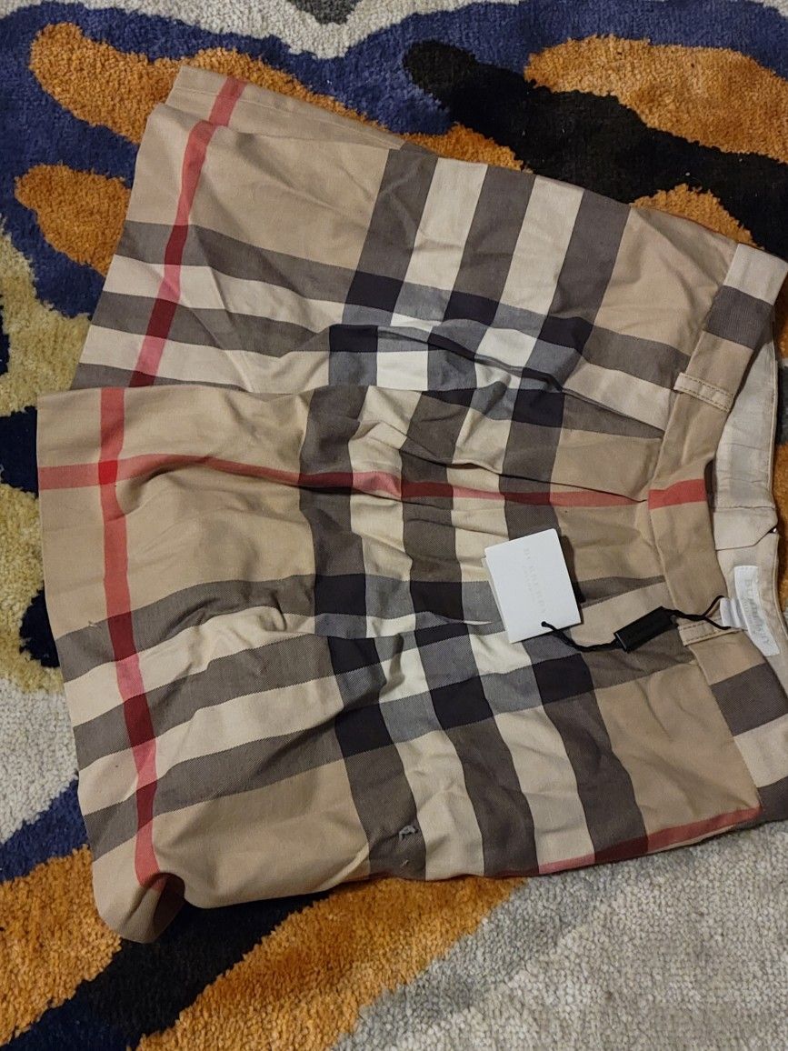 Kids Burberry Pleated Skirt