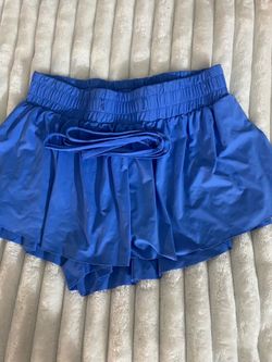 Stretchy athletic dark blue skirt for girls