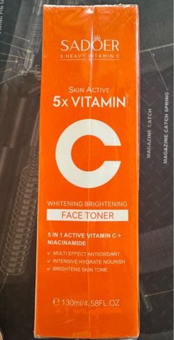 SADOER Skin Active 5x Vitamin C Whitening Brightening Face Toner