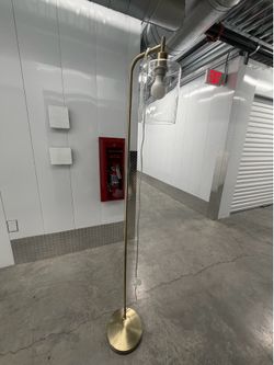Gold standing lamp