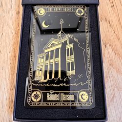 Arribas Brothers Disneyland Haunted Mansion etched glass collectible Tarot Card