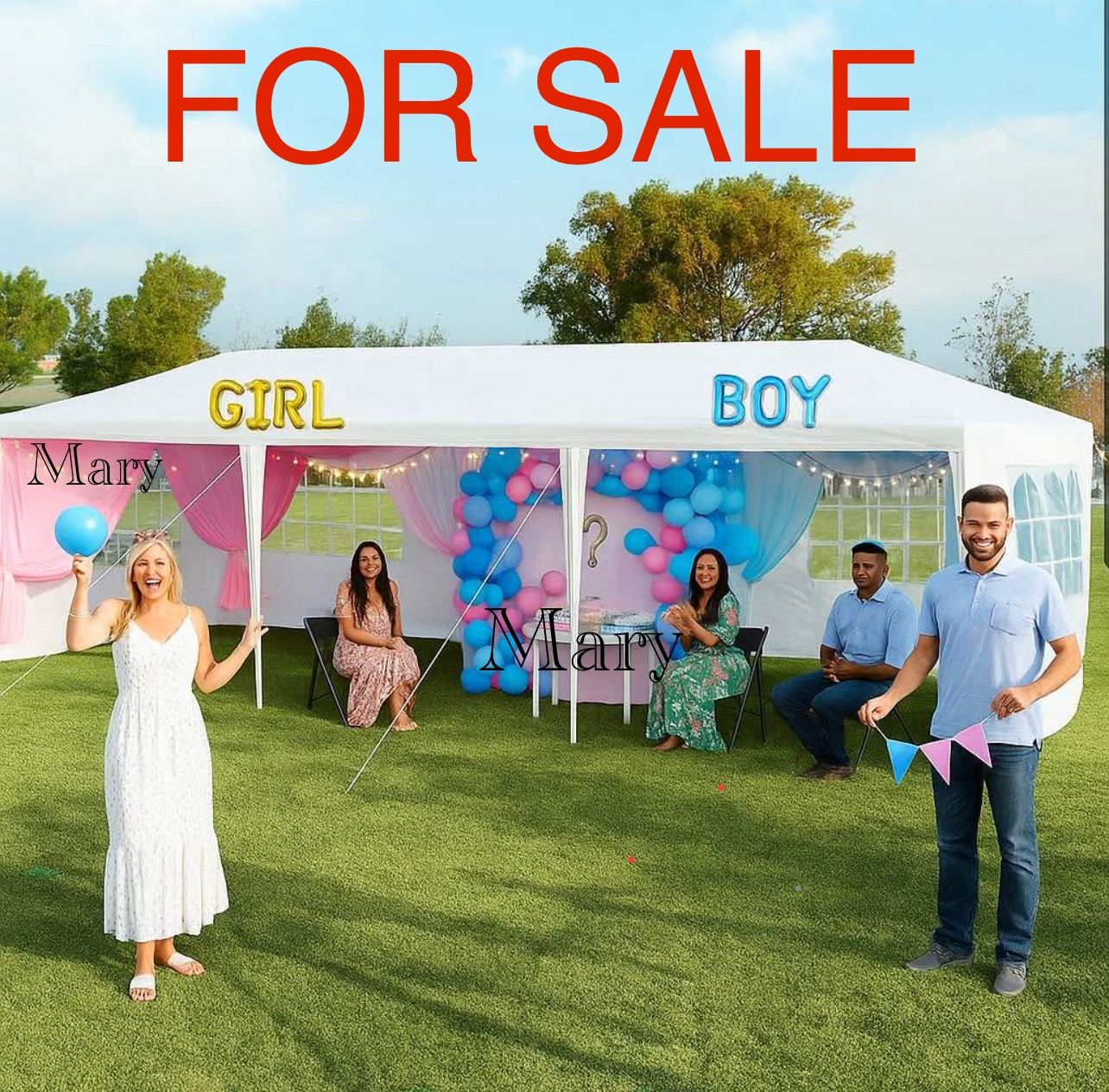 10x30' Wedding Party Canopy Tent Outdoor Gazebo with 8 Removable Sidewalls