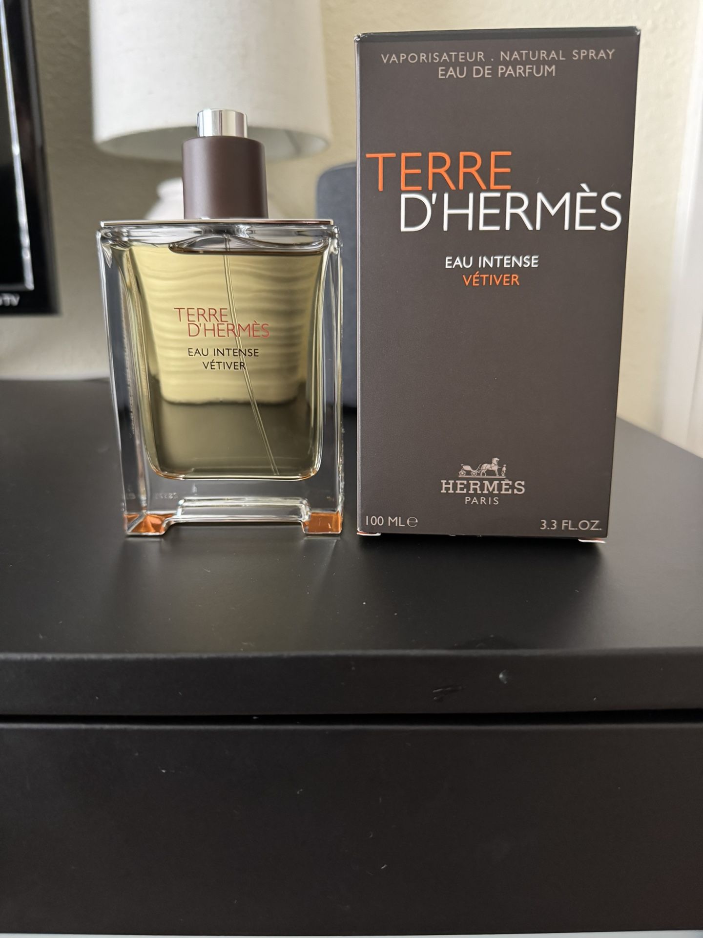 Terre d’Hermes Eau Intense Vetiver Brand New in Box  Beautiful Masterpiece  Fragrance  Compliment Magnet 