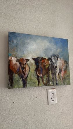 Original Cow Painting 