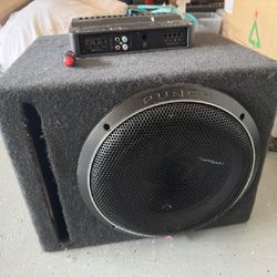 12 Inch Punch Subwoofer And Jl Audio Amp