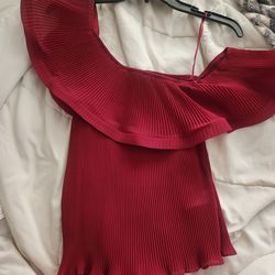 Red off shoulder Blouse