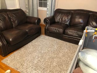 Leather couches