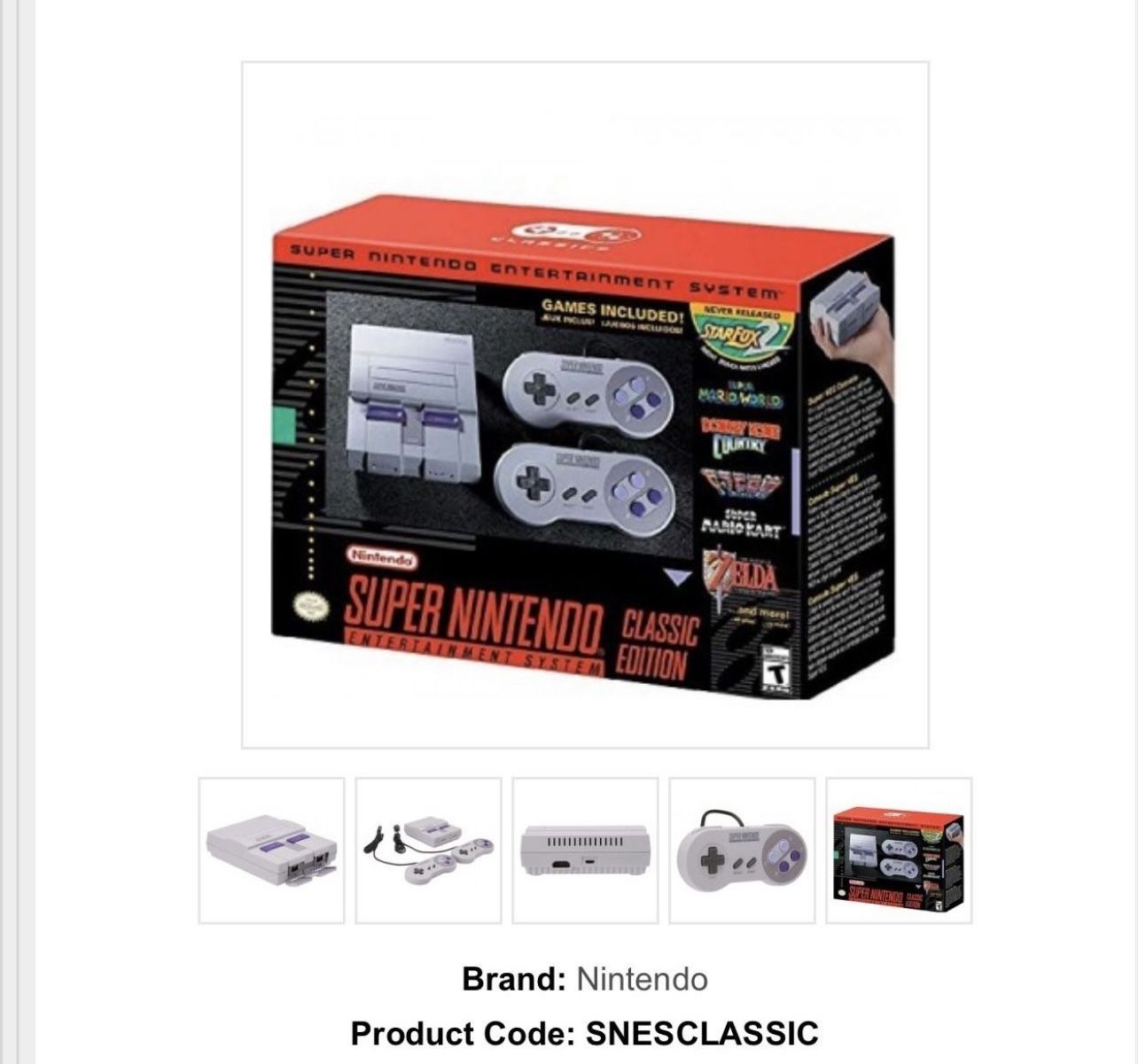 Super NES Classic - Super Nintendo Entertainment System Classic Edition