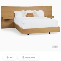 Haven Light Tone Spread Bed W/ Two Nightstands