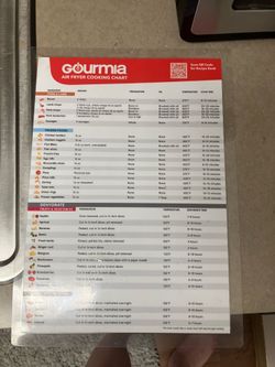 Gourmia xl 8qt air fryer