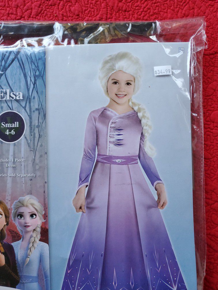 Elsa frozen II dress costume small 4 to 6