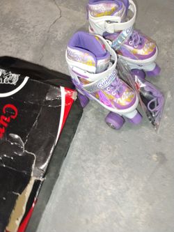Cunmucun Kids Quad Roller Skates Purple