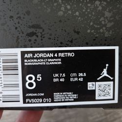 Jordan 4 Black Cat Sz 8.5