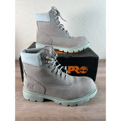 Timberland PRO Grey & Aqua Size 7.5