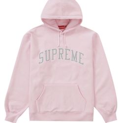 Supreme Stars Arc Hooded sweatshirt hoodie in light pink