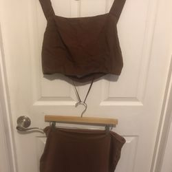 Set Blouse & Skirt Size Large 