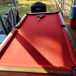 8 Ft. Buckhorn Pool Table