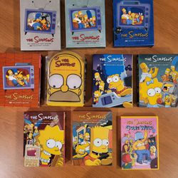Simpsons!!   10 DVDs. (missing Season 3). 