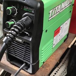 Titanium Flux Core Welder W/ Lincoln Electric Helmet Gloves And Sleeves