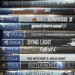 Original PlayStation 4 Games (Prices Varies)$20 Each OBO