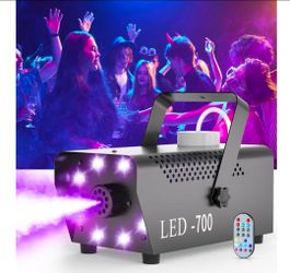 BRAND NEW IN UNOPENED BOX! 700W Fog Machine,14 Color Smoke Machine with 8 RGB LED Lights for Halloween
Mini Auto Mode&Wireless Remote, Small Portable 