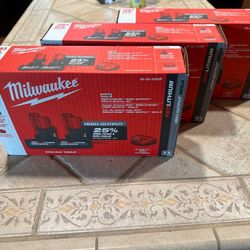 M12 5.0 HO Batteries And Charger 