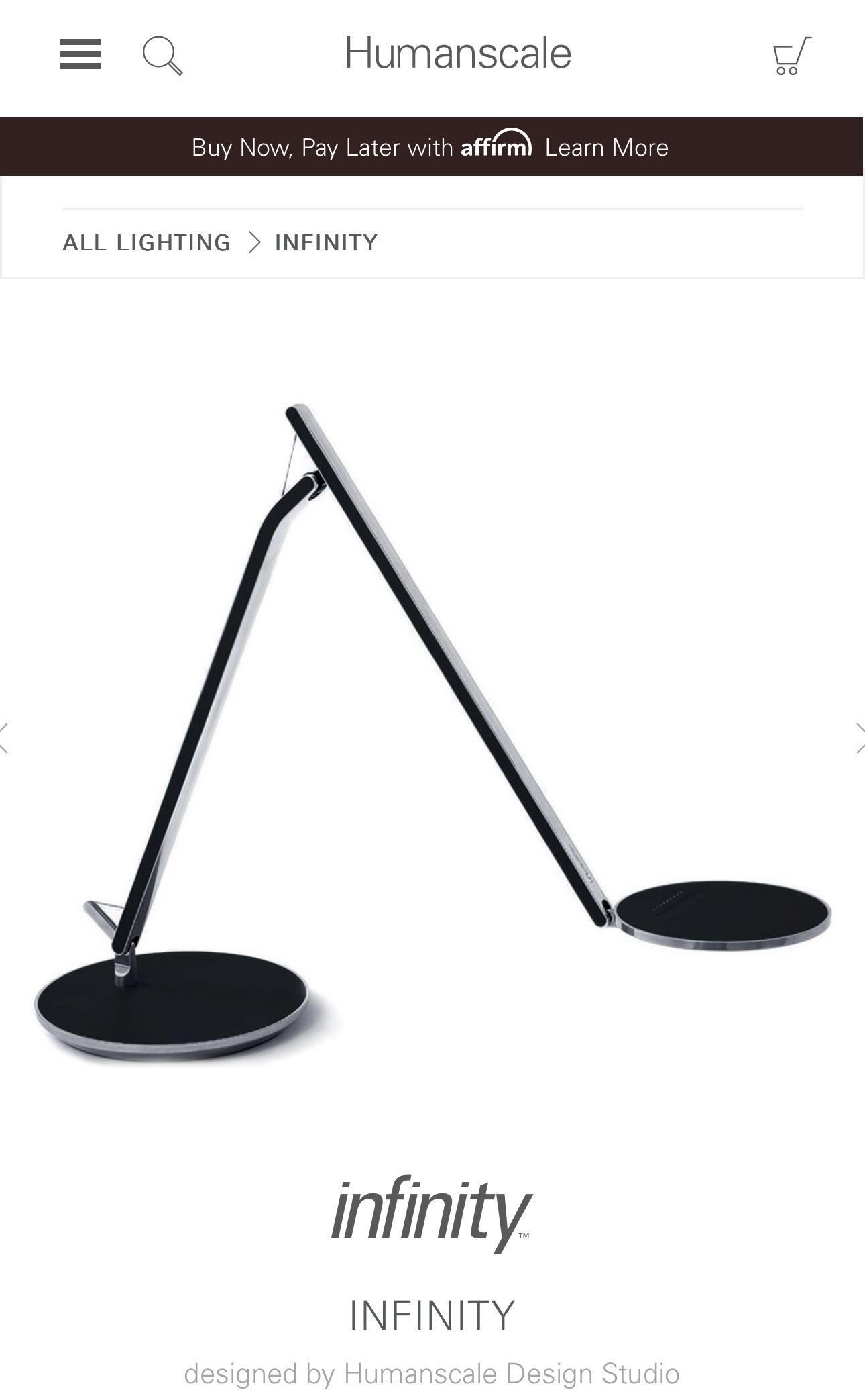 Humanscale Infinity LED Task Light