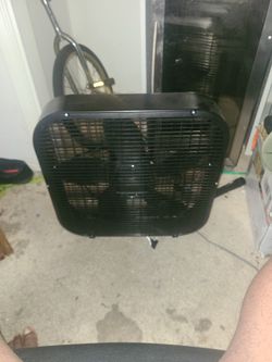 Black Window Fan