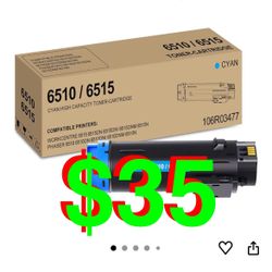 Phaser 6510 / Workcentre 6515 Cyan High Capacity Toner-Cartridge Compatible for Xerox 106R03477 for Xerox WorkCentre 6515DN 6515DNI 6515DNM 6515N, Pha