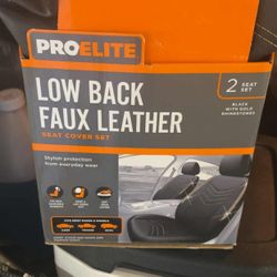 Low Back Faux Leather Car Seat Covers