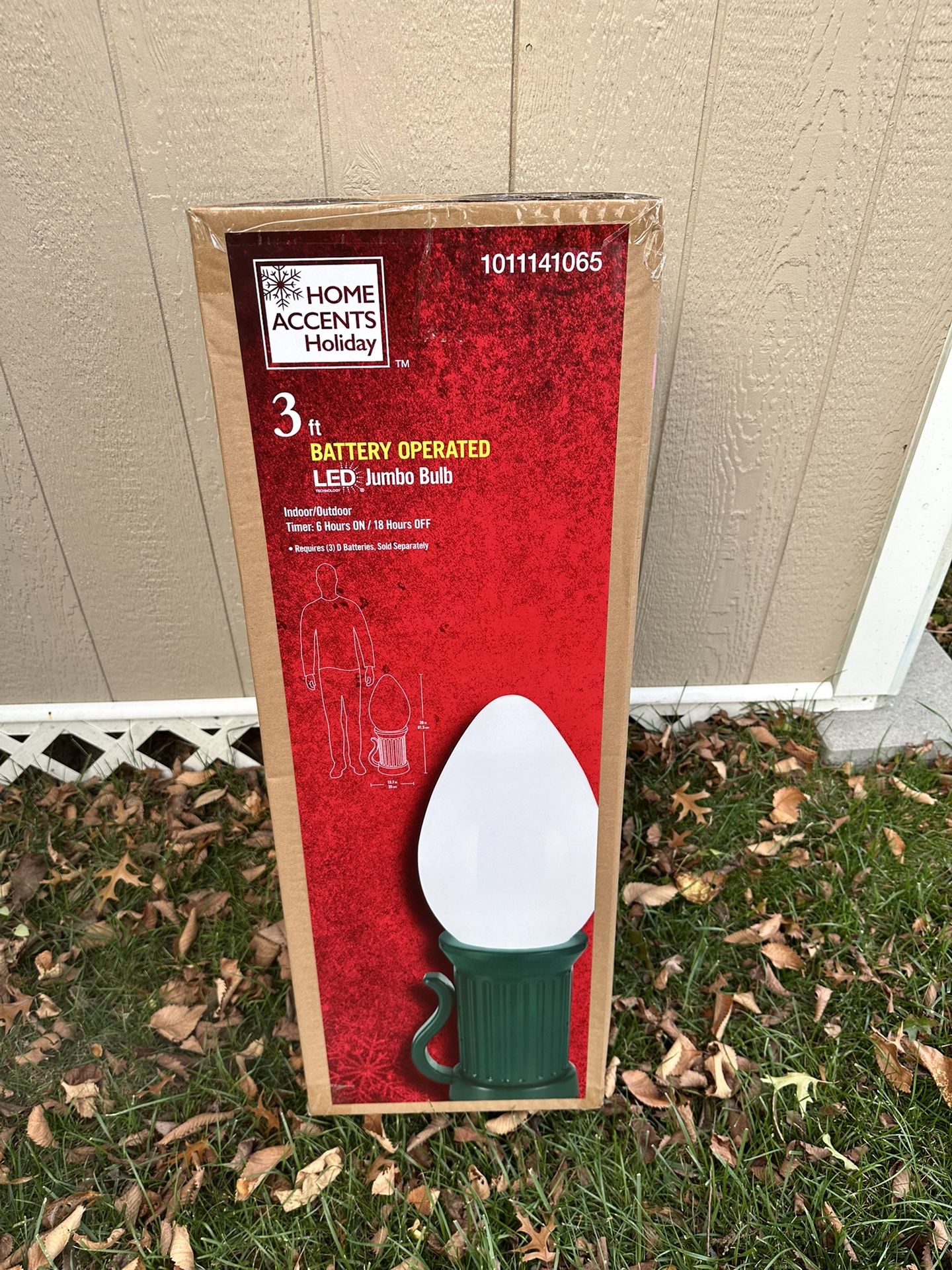 3.5 Holiday Battery White Bulb