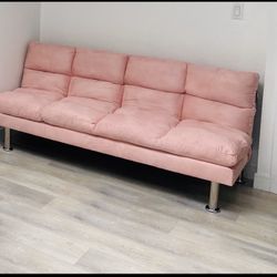 Pink Futon Couch 