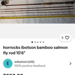 Horrocks Ibbotson Geneva Bamboo Flyrod