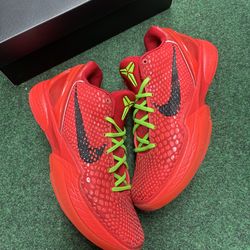 NIKE KOBE 6 PROTRO REVERSE GRINCHES SIZE 8.5