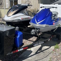 2005 Yamaha Vx1100 & 2006 Yamaha FxHO Cruiser Jet Ski & Trailer Package 