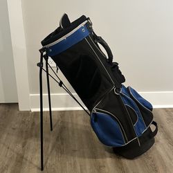 Fully Functional Golf Bag - Medium Sized Blue Golf Bag