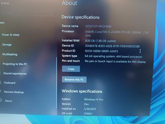 2in1 Dual Os Android 12L/Windows 11 500GB HD i5 8GB RAM